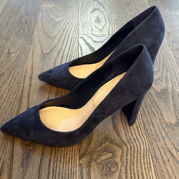 Aldo Blue Suede Pumps Sz 6 - Picture 2 of 5